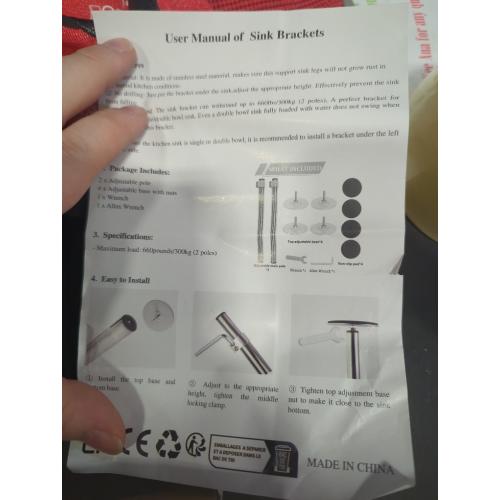 Undermount Sink Brackets, Stainless Steel Undermount Sink Support,