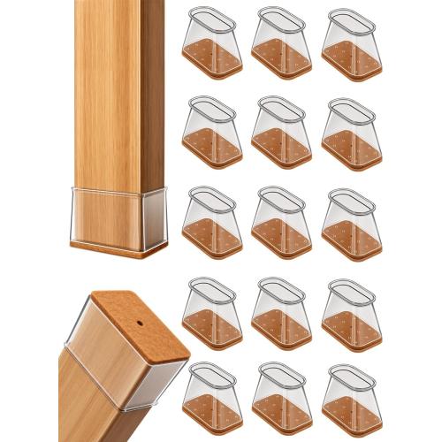Chair Leg Floor Protectors Rectangle Caps Covers Furniture Pads
