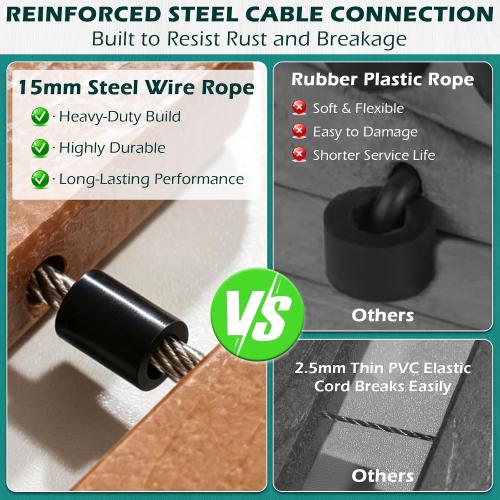 COLOR GREY ❗❗Garden Pathway, HDPE Outdoor Walkway with Handle,Teak,7.5FT