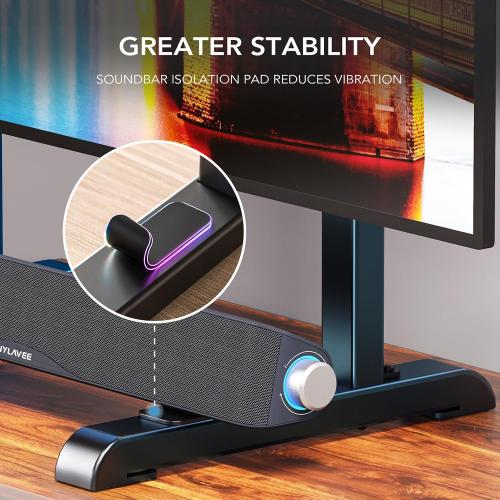AX WABER Table Top TV Stand with Height Adjustable TV Legs Replacement for Most 37-86 Inch Flat Curved TVs,Steel TV Base Feet Holds up to 150 lbs with Cable Management, Max VESA 800x600mm Black