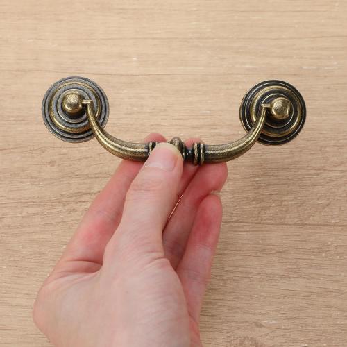 10 PCS Antique Drop Bail Drawer Pulls, 3.5 Inch Drawer Pulls