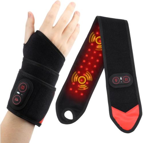 Far Infrared Heating Wrist Brace with Vibration Massage, USB