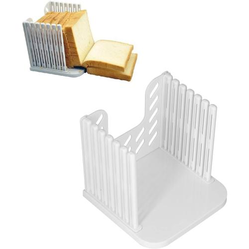 Bread Slicer Adjustable Thickness Bread Cutting Guide Tool for Homemade Toast and Sandwich Slices, Kitchen and Bakery Use