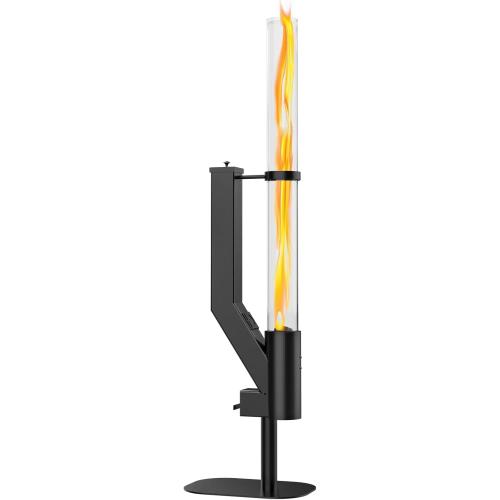 Rayzi 58 Inch Pellet Stove, Patio Heater Wood Pellet Heater, Pellet Fire Pit for Outdoor - Smokeless Wood Pellet Burning Flame, Outside Backyard Bonfire, Fireplace for Camping Patio Garden Picnic