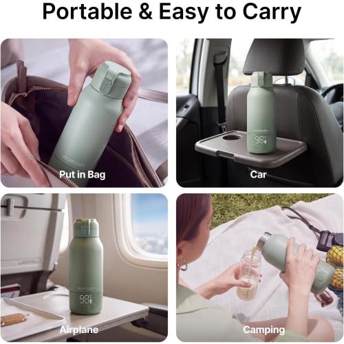 Momcozy Portable Bottle Warmer for Breast Milk, Baby Travel Essentials