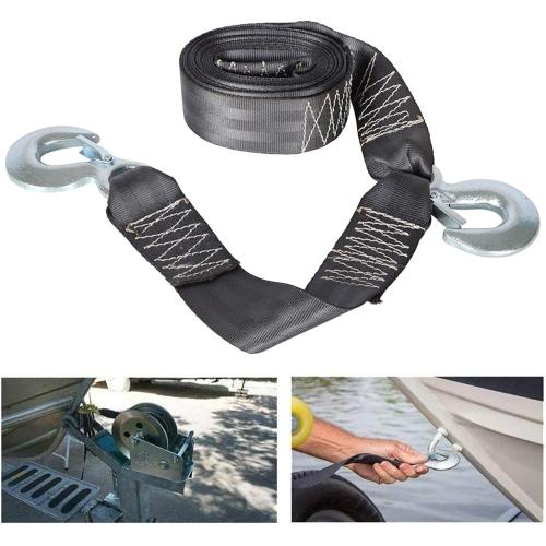 2 Inch 20 Feet Boat Trailer Winch Strap Double Hook Replacement for 9642019 Replacement for Towing Vehicles Boats