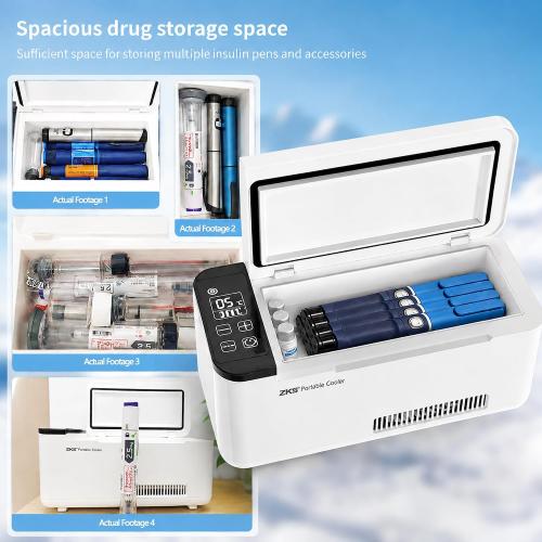 Portable Insulin Cooler Box Smart Rechargeable Mini Medical Case for Insulin, Vaccines, and Medications
