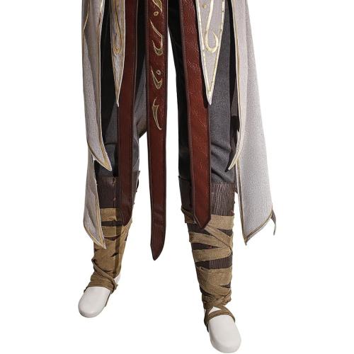 Halsin Cosplay Costume Men's BG3 Game Full Set Waistcoat Top Pants for Halloween Party