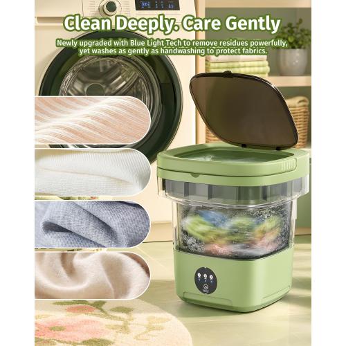 JUJOJB Portable Washing Machine, Folding 20L Mini Washer and Spin-Dryer