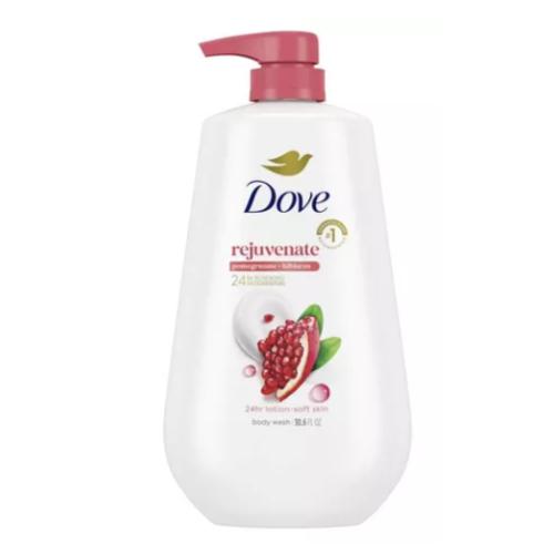 3pk Dove Beauty Rejuvenate Body Wash Pump - Pomegranate & Hibiscus 24hr Lotion-Soft Skin 30.6 fl oz
