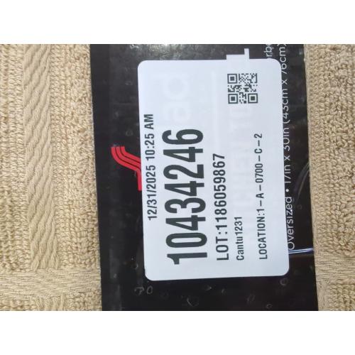 2pk All-Clad Solid Kitchen Towel: Highly Absorbent, Super Soft Long Lasting - 100% Cotton, 17x30 Tea Towel for Cleaning & Drying Dishes, Pans, Glassware, or Countertops, Cappuccino