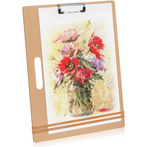 13x17 Drawing Board with Clip, Rubber Bands and Carry Handle