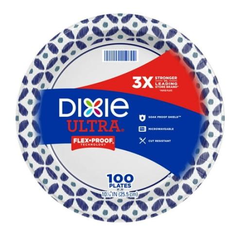 Dixie Ultra Paper Dinner Plates, 10 1/16, 100 Count