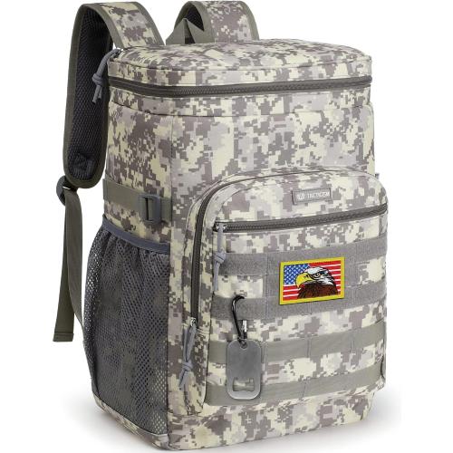 TACTICISM Tactical Cooler Backpack Insulated Leak-Proof - 24L Heavy Duty Lunch Backpack for Men Women Adults, Soft Ice Chest Backpack as Gift Work Hiking Camping Fishing Accessories