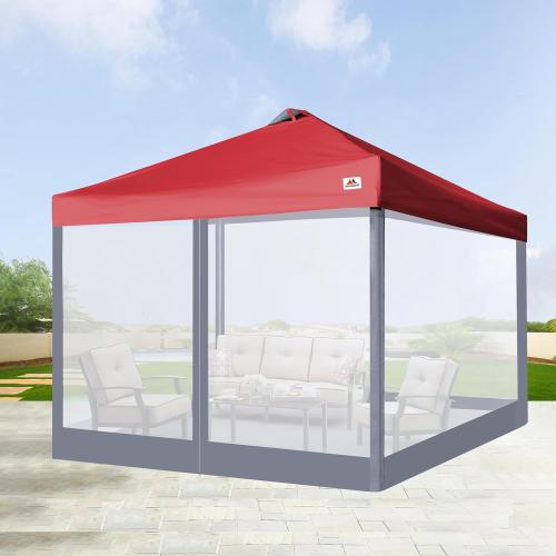 SCOCANOPY Replacement Mesh sidewall for Most 12x12 Canopy Or Gazebo,(Grey)