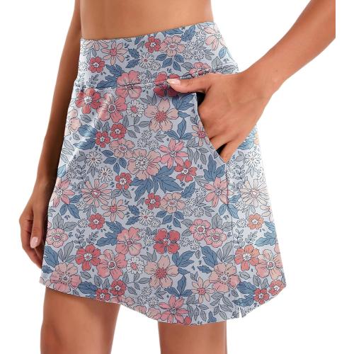 Oyamiki Women's Active Athletic Skort Lightweight Tennis Skirt Perfect for Running Training Sports Golf