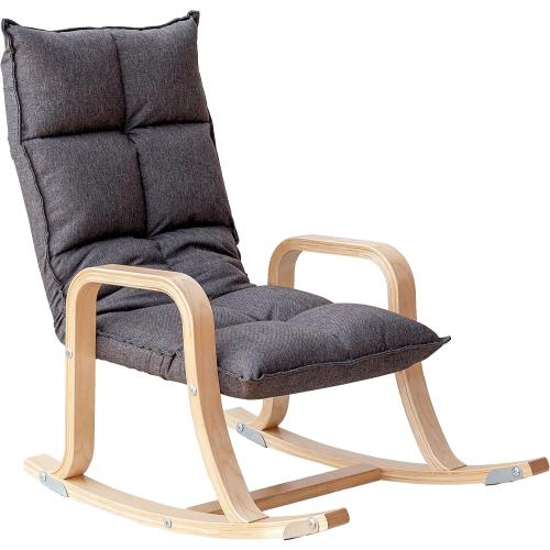 Swegrow Kids' Recliners，Rocker and Stationary Options, Sensory Rocking Chair for Kids & Toddlers，Versatile Floor Chair with Soft Fabric and Stability for Playroom, Bedroom, or Nursery (Gray)
