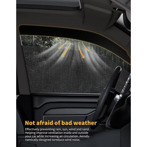 in-Channel Window Rain Guards Fit for Honda CR-V CRV 2023 2024 2025 2026 Extra Durable Window Visors Window Deflectors Vent Visors Vent Shades Car Accessories-4 pcs 2-Q03