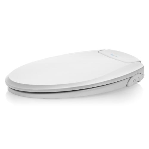 Brondell Ecoseat Plastic White Round Soft Close Bidet Toilet Seat