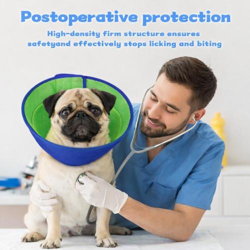 Soft Dog Cone Collar to Stop Licking After Surgery, Comfy Dog Cone Alternative for Large Medium Small Dogs/Cats, Adjustable Washable E-Collar for Spay Neuter Recovery and Neck Protection