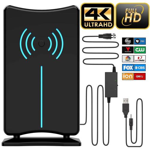 2026 Amplified HD Digital 'Matrix' TV Antenna Long 3600  Miles, Support 4K 1080p Fire tv Stick and All Older TV's Indoor HDTV Local Channels,16.5ft Coaxial Cable