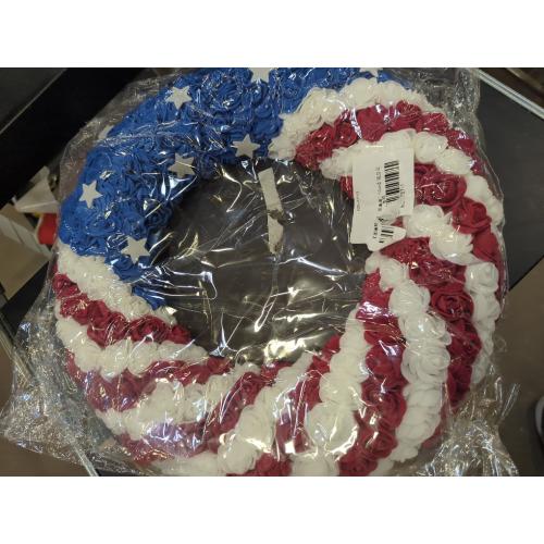 Red, White, and Blue Door Wreath Home Decor