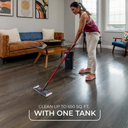 O-Cedar H2prO™ Flat Mop System with Dual Tank Design and Reusable Microfiber Pads