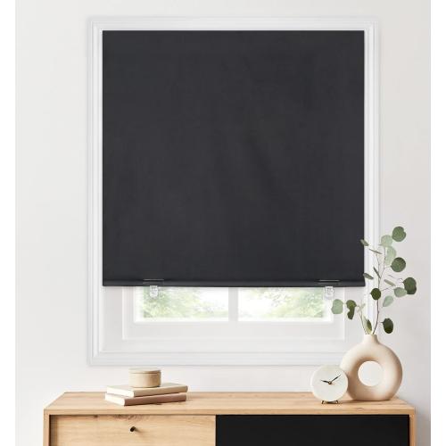 LazBlinds 100% Blackout Roller Shades, 36x72, Black