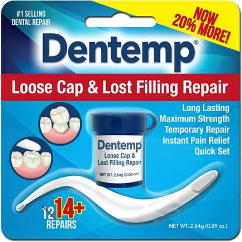 Dentemp Maximum Strength Loose Cap & Lost Filling Repair, 14  Repairs