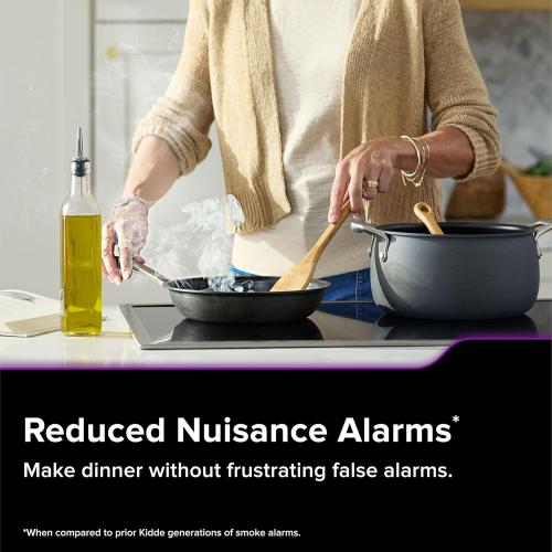 Kidde Hardwired Kidde App Enabled Smart Smoke and Carbon Monoxide Detector, AA Battery Backup, Voice Alerts, Interconnected Alarm