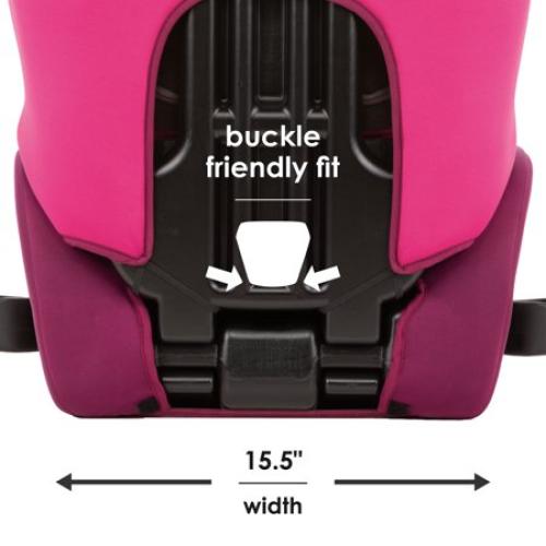 Diono Cambria 2 XL 2-in-1 High Back Booster Car Seat, Converts to Backless , Dual LATCH, 40-120 lbs, Pink