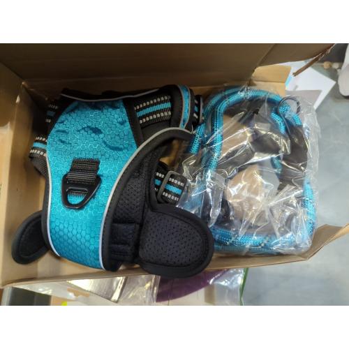 tobeDRI No Pull Dog Harness Adjustable Reflective Oxford Easy Control Medium Large Dog Harness with A Free Heavy Duty 5ft Dog Leash