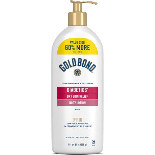 Gold Bond Diabetic Body Lotion for Dry Skin, Value Size, 21 Oz