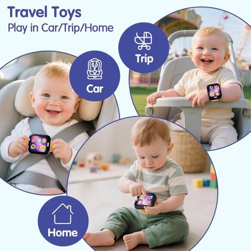 HOLA Toys for 1 Year Old Boys & Girls, 7 Functions Baby Musical Toy Watch, Learning & Travel Baby Toys 6-12-18 Months, Birthday Gift for Boys & Girls Christmas Stocking Stuffers