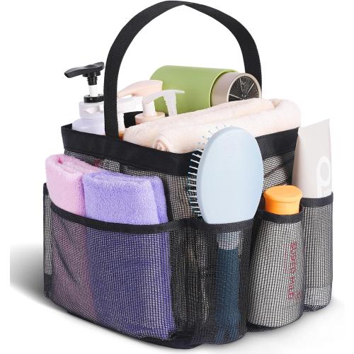 EUDELE Mesh Shower Caddy Portable for College Dorm Room Essentials, Shower Caddy Dorm with 9-Pocket Large Capacity for Beach, Swimming, Gym, Camping, Travel essentials
