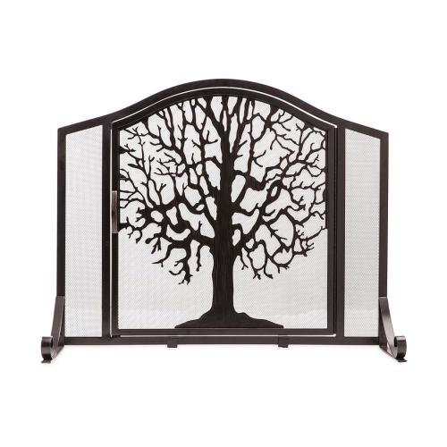 Evergreen Black Medium Cabinet-style Fireplace Doors with Clear