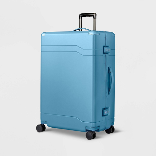Signature Hardside Trunk Large Checked Spinner Suitcase - Open Story™ Blue