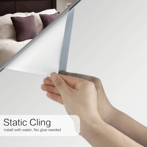 Volcanics One Way Window Privacy Film Daytime Privacy 17.5 x 78.7, Silver