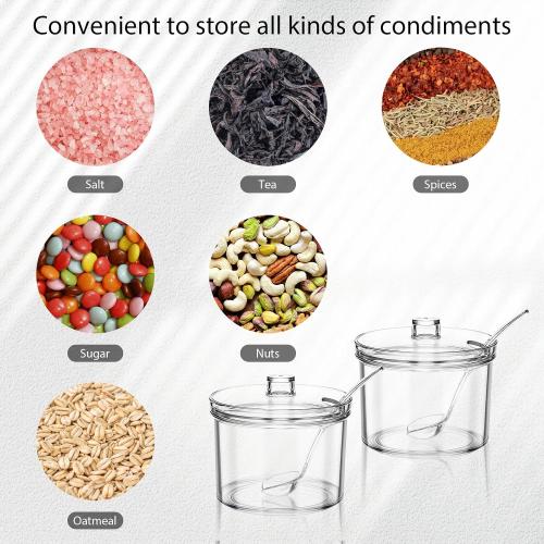 16PCS 7.1 Oz Ice Cream Toppings Containers, Ice Cream Sundae Bar Supplies