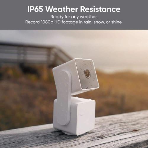 Color White Wyze Pan v3 Wired Indoor/Outdoor 1080P HD Home Security Camera with Privacy Mode