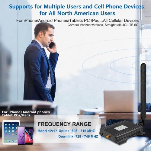 AT&T Signal Booster AT&T Cell Phone Signal Booster T Mobile ATT Cell Phone Booster 5G 4G LTE Band 12/17 ATT Cell Signal Booster ATT Cell Booster for Home AT T Signal Extender AT T Cellular Booster