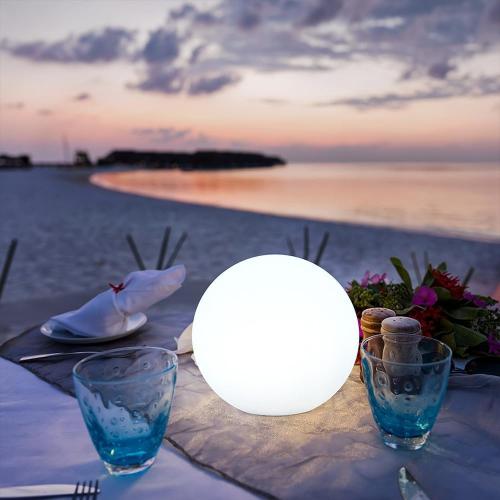 LED Globe Orb Light, 6-in LED Light Up Ball, Cordless Glowing Orb for Kids