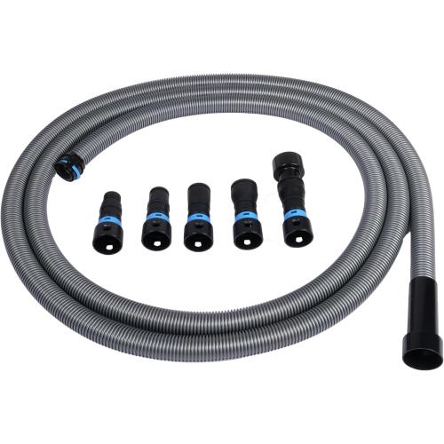 Cen-Tec Systems 94709 Quick Click 16 Ft. Hose for Home and Shop Vacuums with Expanded Multi-Brand Power Tool Adapter Set for Dust Collection