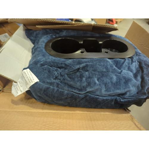 Color blue Couch Cup Holder Pillow, Couch Drinks Remotes Holder for Center of Couch, for Sofa, Bed, RV, Car