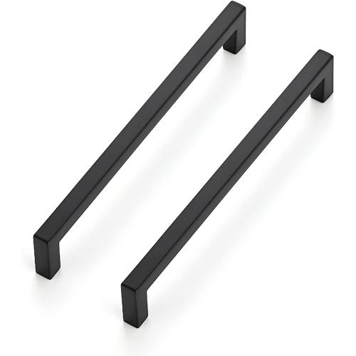 Ravinte Matte Black Cabinet Handles Solid Cabinet Pulls 6-1/4 Inch 30 Pack