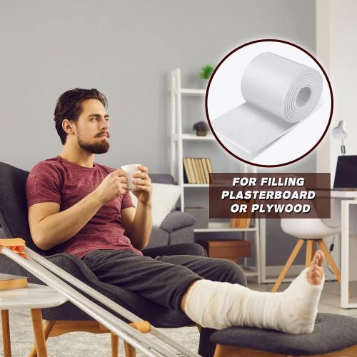 Jecery Adhesive Felt Roll, 1/4 X 6 X 2.5 Yard, White