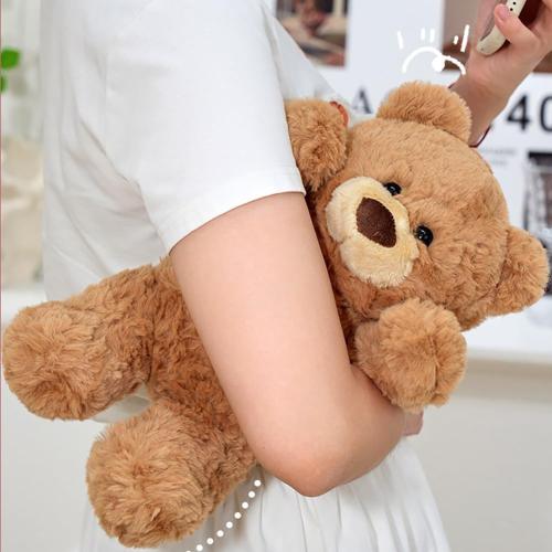 10inch Teddy Bear Stuffed Animal, Soft Teddy Bear Plushie Toys, Birthday Christmas Valentine's Day Gifts for Kid Boys Girls (Brown)