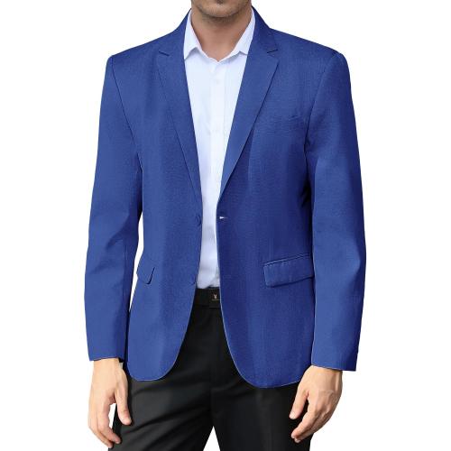 Sport Jackets for Men Blazer Business Casual Light Grey Sport Coats Outfit Notch Lapel 2 Button Regular Fit Mens Suit Coats & Blazers Trendy Work Professional Sport Coat Blazer(Blue M)