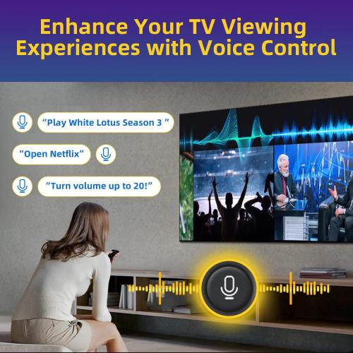 Rechargeable Voice Remote for Samsung Smart TVs, Replacement for 2019–2026 Samsung TV Remote Control. USB-C & Solar Charging. Voice Search. 2-Year Warranty.