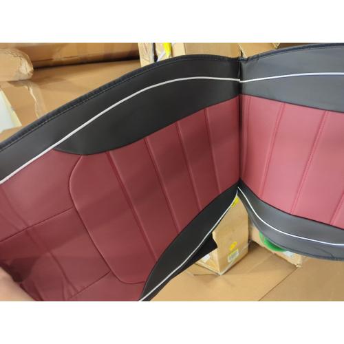Custom Luxury Car Seat Covers Compatible with Mondeo Mk4 Ranger Mustang Explorer Focus 2 3 Fiesta Kuga Fusion Auto Interior Accessories(Full Set- maroon)